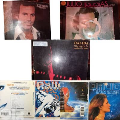 vinyl records and CDs