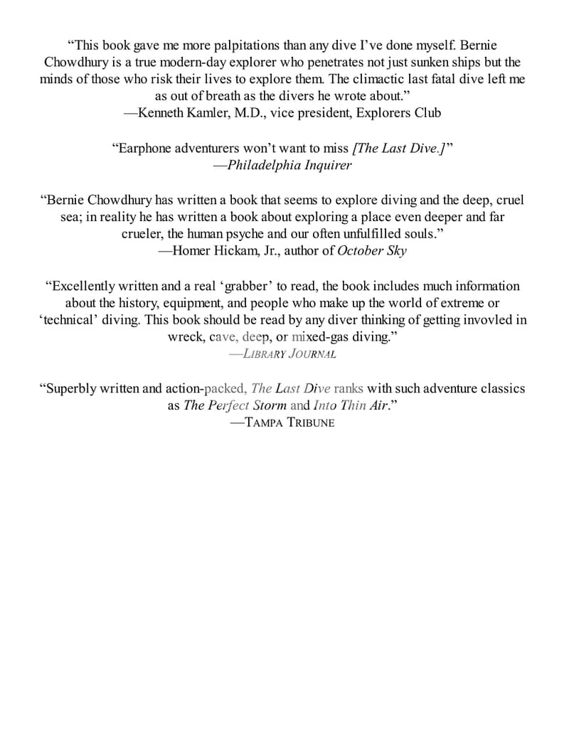 The Last Dive By Chowdhury Bernie (eBook) 2