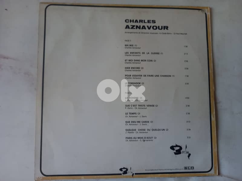 Charles aznavour vinyls check description 6