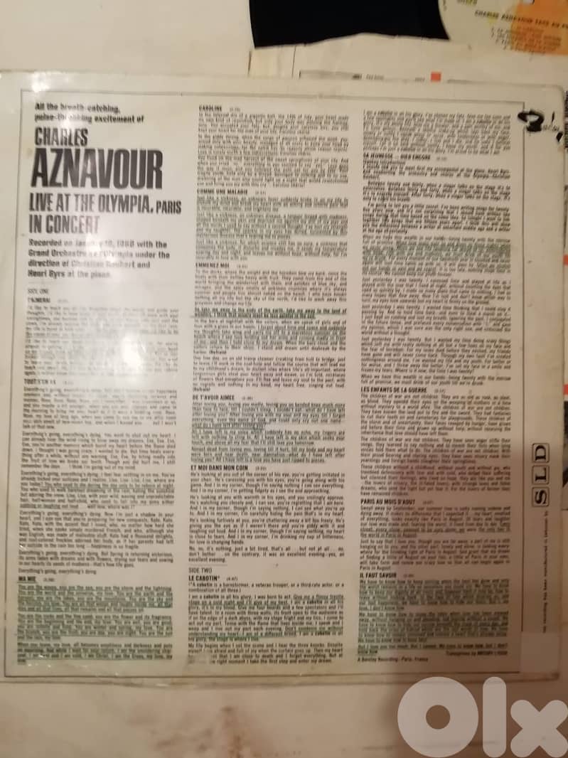 Charles aznavour vinyls check description 15