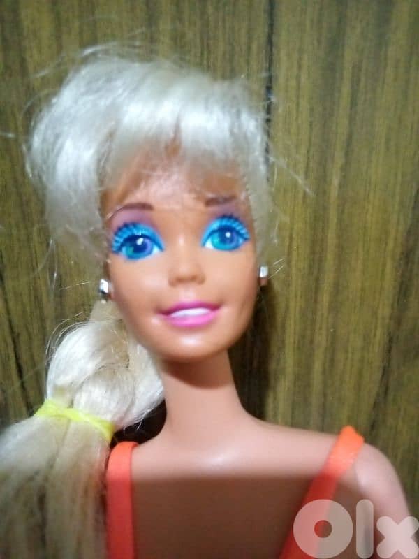 GLITTER BEACH Barbie Rare Mattel1992+glitter beach swimwear great doll 1