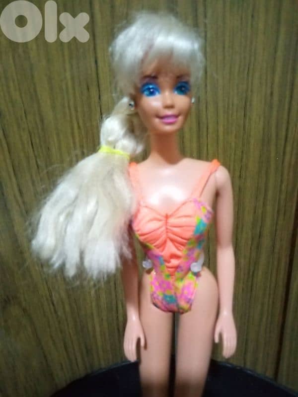 GLITTER BEACH Barbie Rare Mattel1992+glitter beach swimwear great doll 2