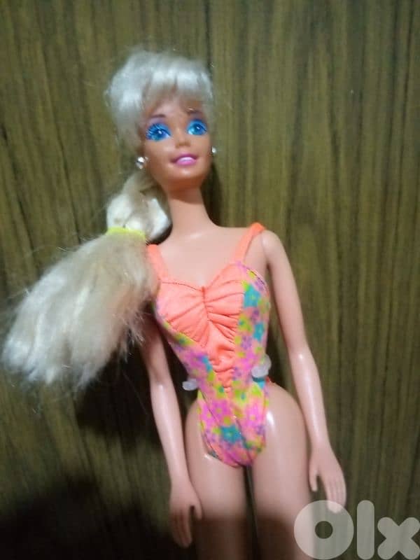 GLITTER BEACH Barbie Rare Mattel1992+glitter beach swimwear great doll 4