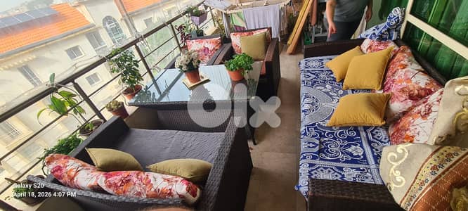 Premium 5-Piece Brown Rattan Garden/Balcony Set - Excellent Condition