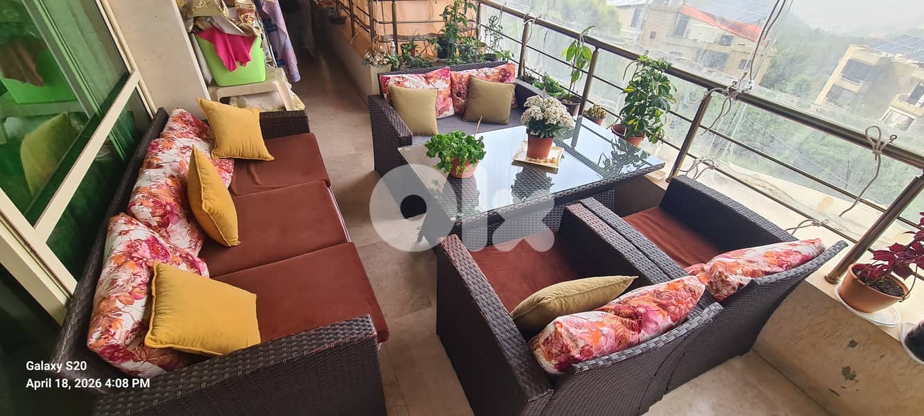 Premium 5-Piece Brown Rattan Garden/Balcony Set - Excellent Condition 2