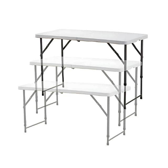 Folding Study Table with 3 Heights & Compact Briefcase Design 5