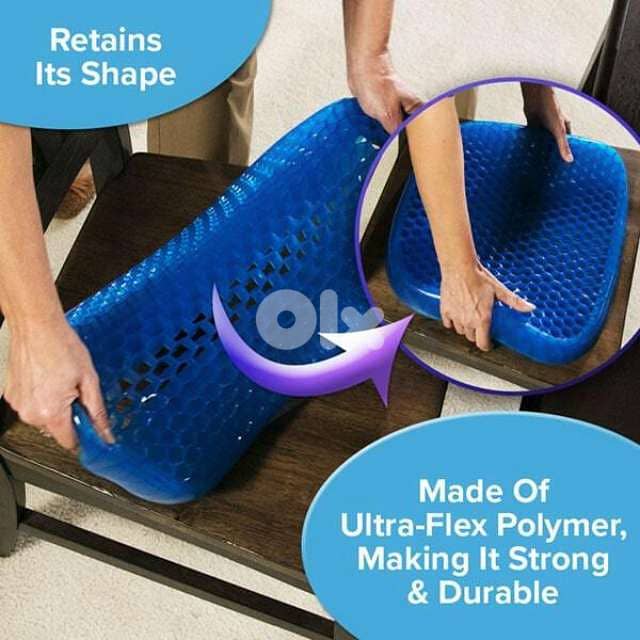 Egg Sitter Seat Cushion, Back Relief Polymer Pad for Car & Office 6
