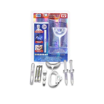 20-Minute White Smile Teeth Whitening Kit – Up to 8 Shades Brighter