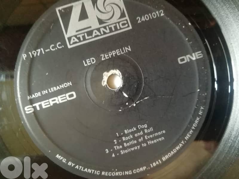 Led Zeppelin's untitled vinyl album made in Lebanon 3