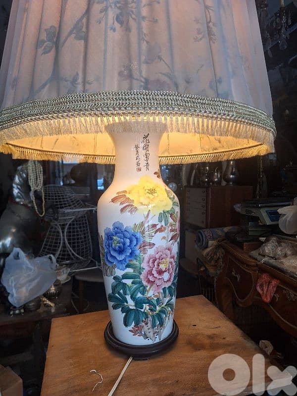 vintage lamp chinese hand made original 3