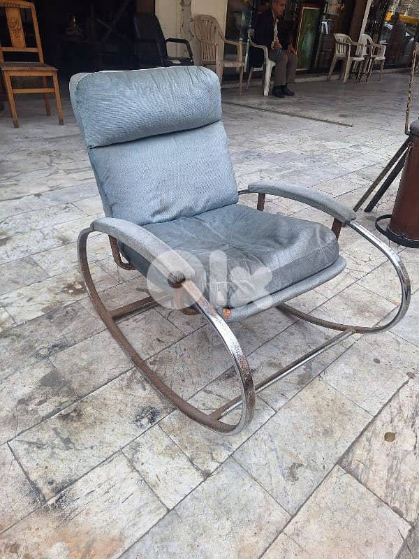 Hollywood Regency Rocking Armchair by Guido Faleschini, 1970s 2