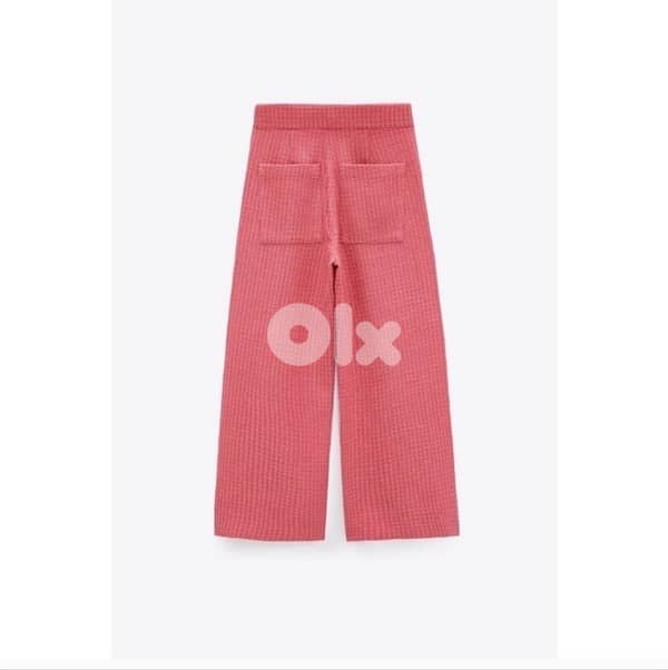 Z A R A tweeted cropped wide leg- size M- new in tag 5