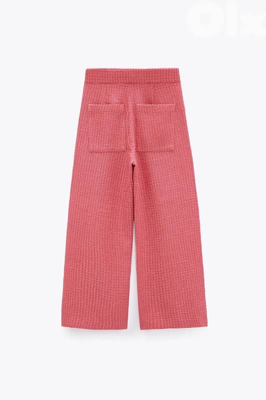 Z A R A tweeted cropped wide leg- size M- new in tag 10