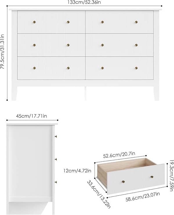 dresser with 6 drawers 5