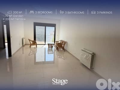 Spacious Garden Apartment | Open Mountain View | Chaouiyeh & Kounaytra