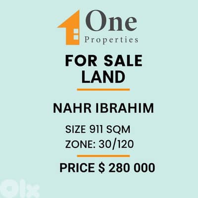 LAND FOR SALE IN NAHR IBRAHIM