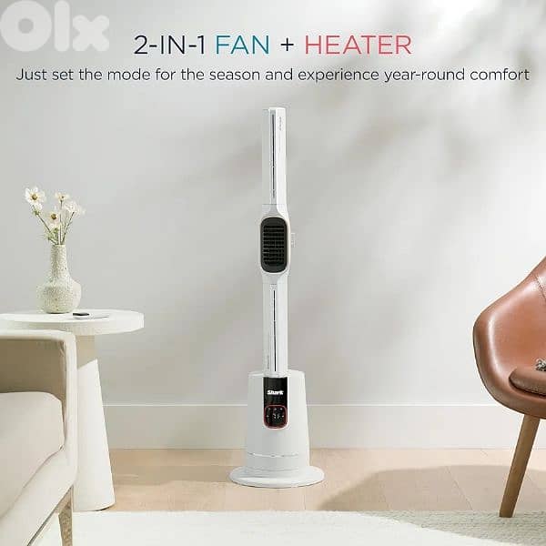 Shark TurboBlade Cool + Heat – 2-in-1 Bladeless Tower Fan & Space 2