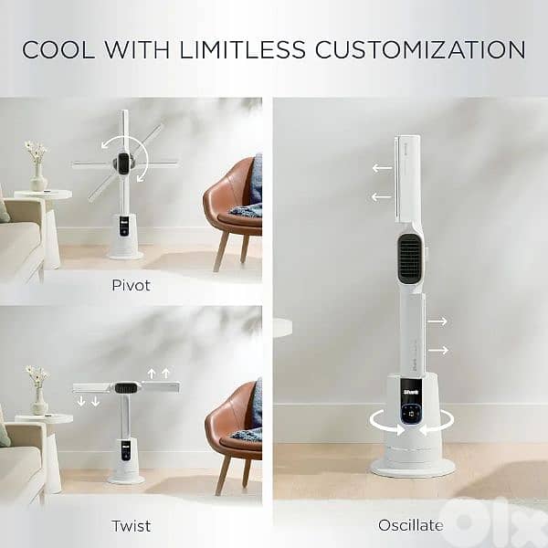 Shark TurboBlade Cool + Heat – 2-in-1 Bladeless Tower Fan & Space 3