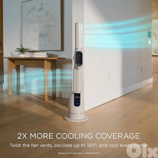 Shark TurboBlade Cool + Heat – 2-in-1 Bladeless Tower Fan & Space 12