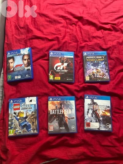6 playstation cds