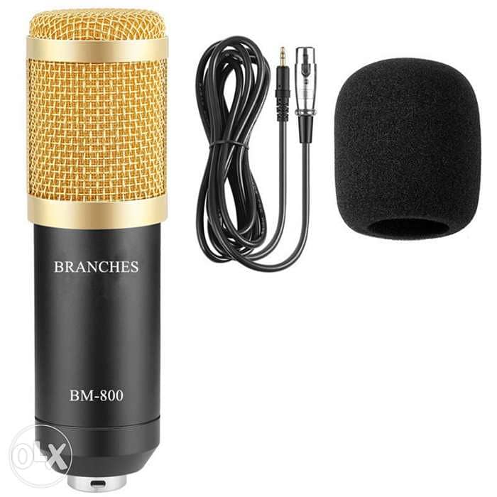 BM800 Mic Condenser Sound Recording Microphone With Shock Mount 0