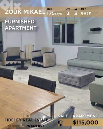 Apartment for sale in Zouk Mikael GH311 شقة  للبيع في زوق مكايل