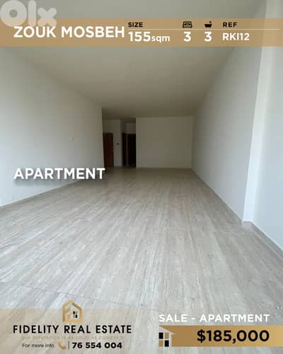 Apartment for sale in Zouk Mosbeh RKI12 شقة  للبيع في زوق مصبح