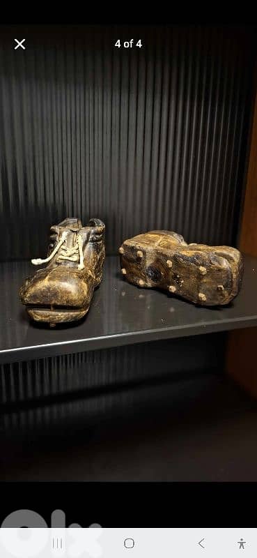 Rare Spanish Antique Hand-Carved Sabots.