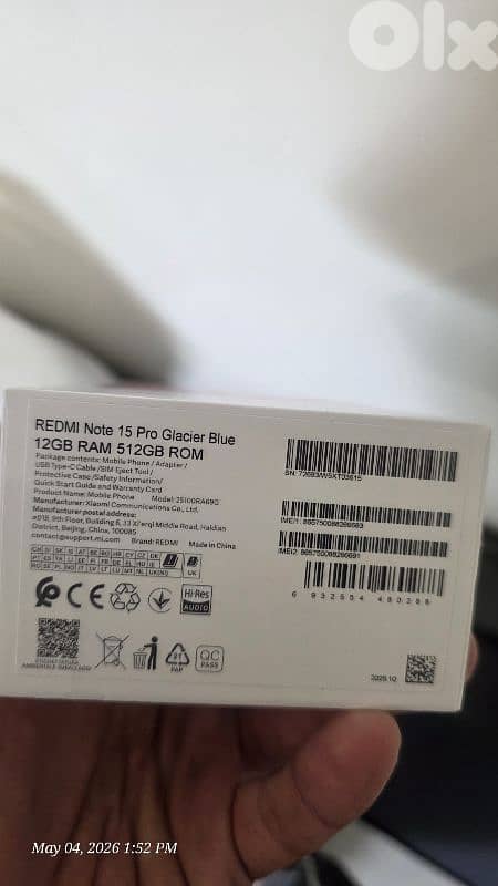 Redmi Note 15 4g (512GB) (12R) 1