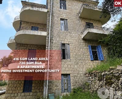 4 apartments,Investment Potential, Bhamdoun, Aley/بحمدون REF#OK136306