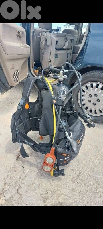 BSD diving suit with oxygen tank 15 liter