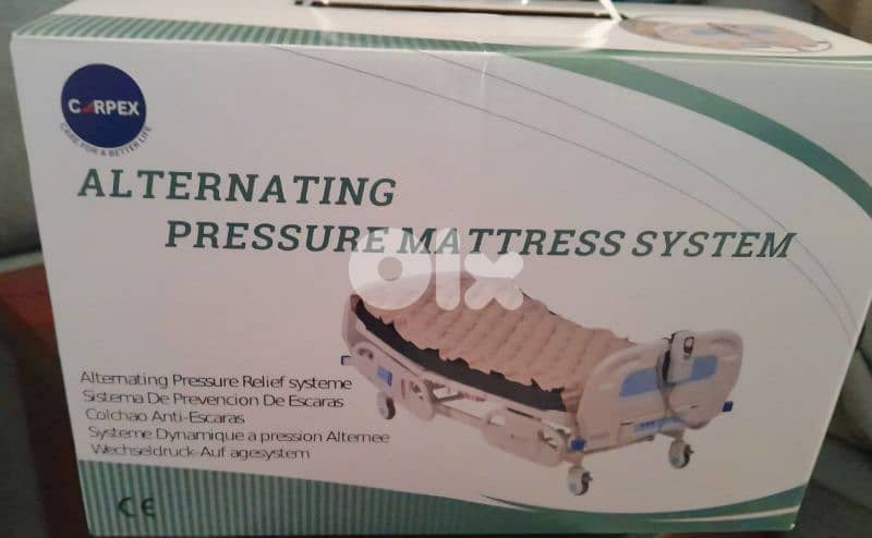 Medical Hospital Bed – Adjustable + Mattress + Air Mattress 1