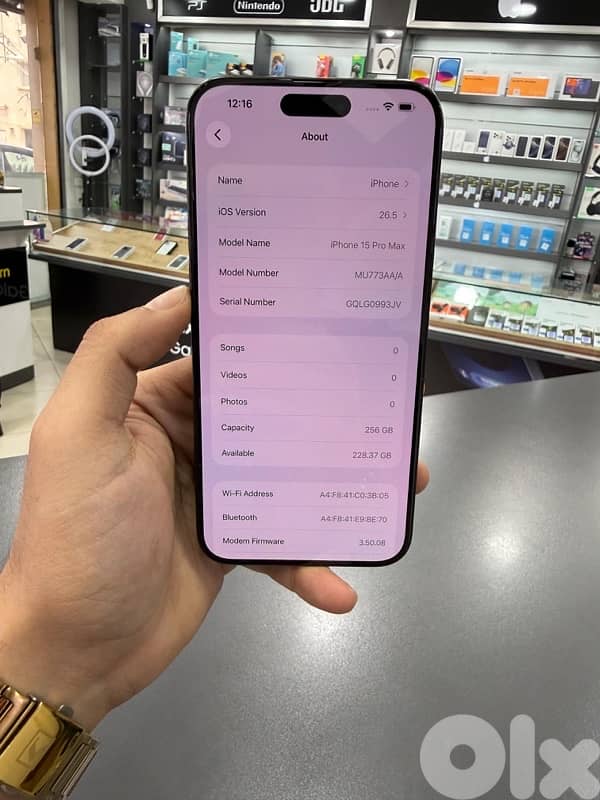 IPHONE 15 PROMAX 256GB USED 4