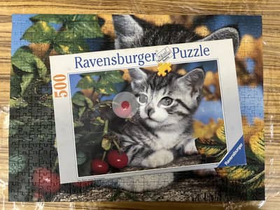 Charming Vintage Ravensburger Kitten Puzzle (500 Pieces)