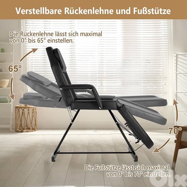 Adjustable Massage Table, Cosmetic Bed, Tattoo Bed 1