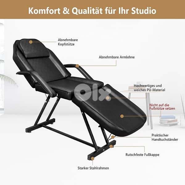 Adjustable Massage Table, Cosmetic Bed, Tattoo Bed 4