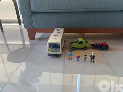 playmobil bus and car