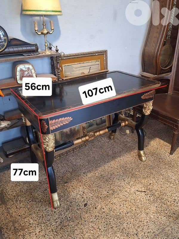 antique wooden european table/desk 1