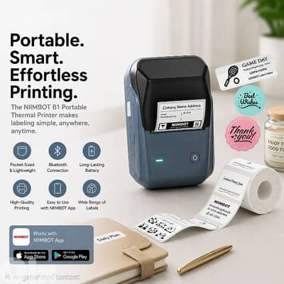 portable thermal label printer bluetooth