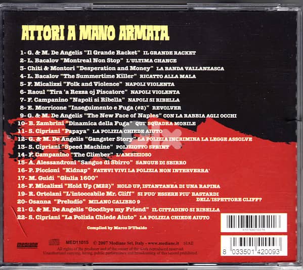 Attori A Mano Armata ( CD,  O-Case ) 1