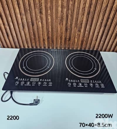 Induction cooker electric double range