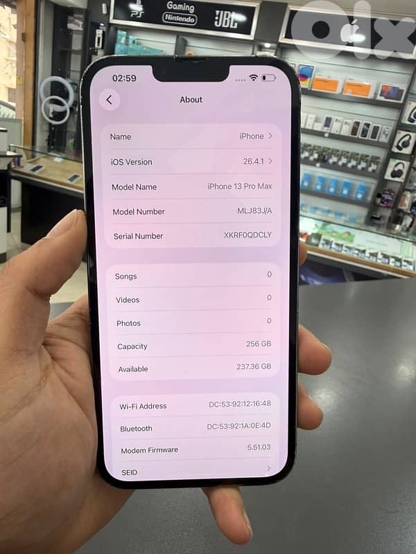 IPHONE 13 PROMAX 256GB USED 3
