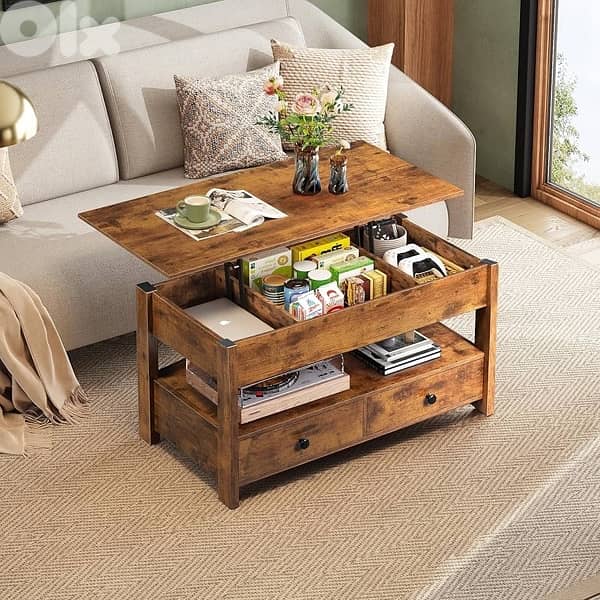 WLIVE Coffee Table, Lift Top Coffee Table 2
