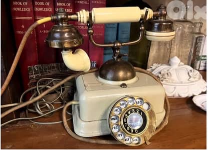 vintage rotary French-style telephone