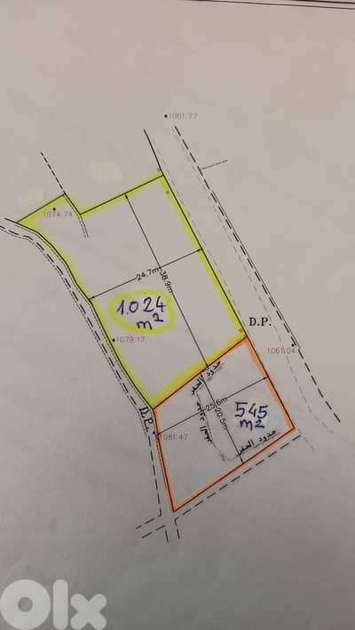 LANDS Zone C1, Choueir, $ 200/m2 Main Rd, for 3 Fl. BUILDING PROJECT