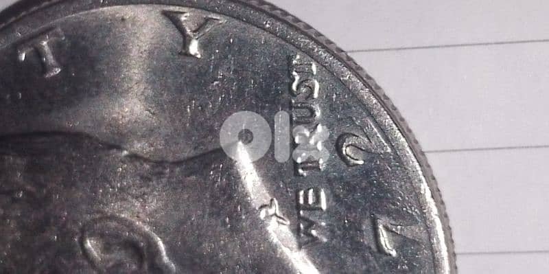 Error coin kanady half dollar 2