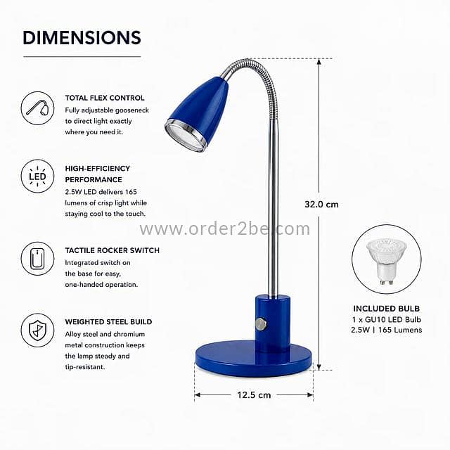EGLO Fox Flexible LED Desk Lamp 4