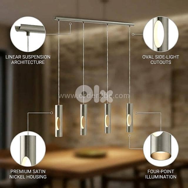EGLO Ceratella 4-Light Linear Pendant 4