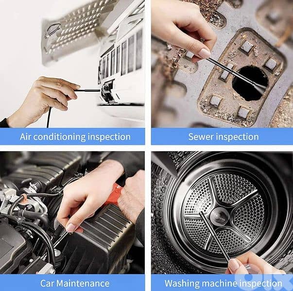 Handheld Endoscope Camera,Portable 2.4 Inch IPS Screen. cable 10M or 5M 6