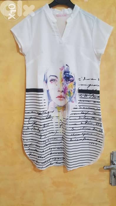 Cotton tunic top small 36 4